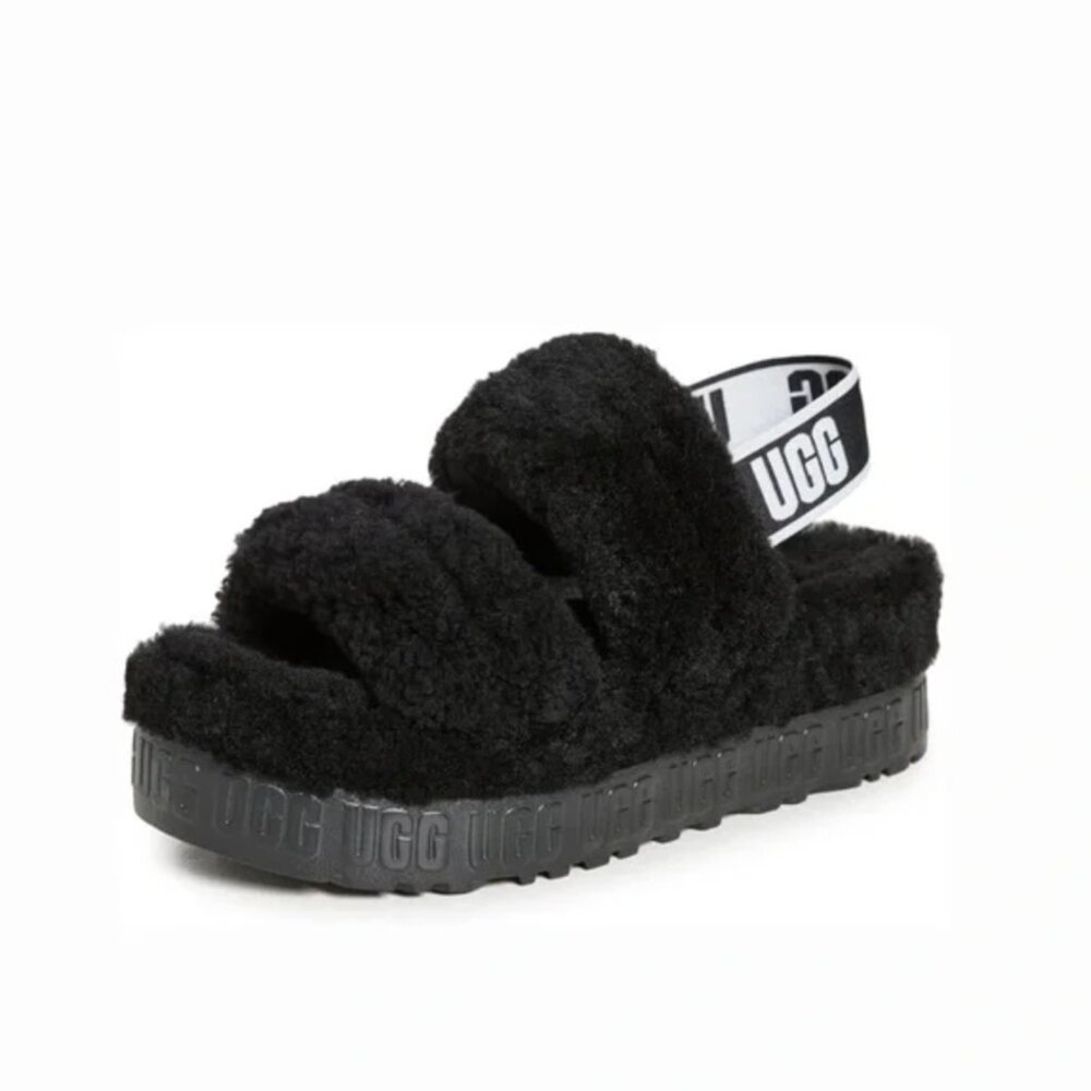 UGG Women's Oh Fluffita Slipper in Black